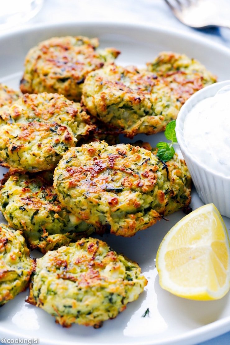 Zucchini And Feta Fritters