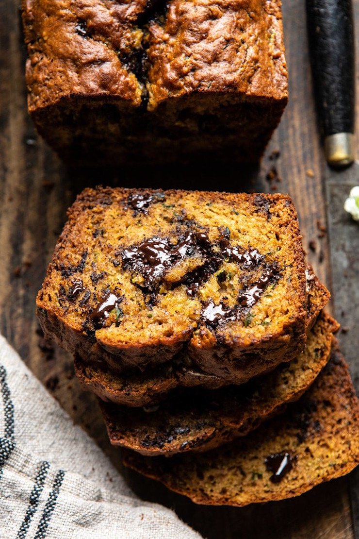 Zucchini Chocolate Chunk Coconut Bread