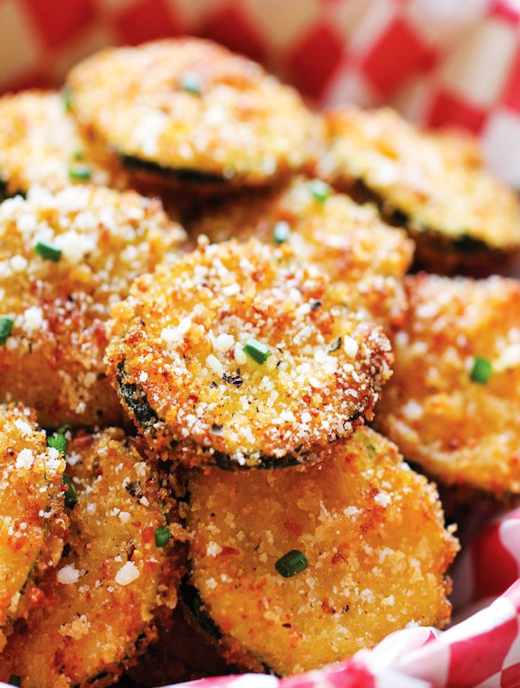 Zucchini Parmesan Crisps