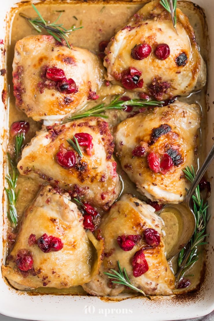 Cranberry Rosemary One Pan Chicken