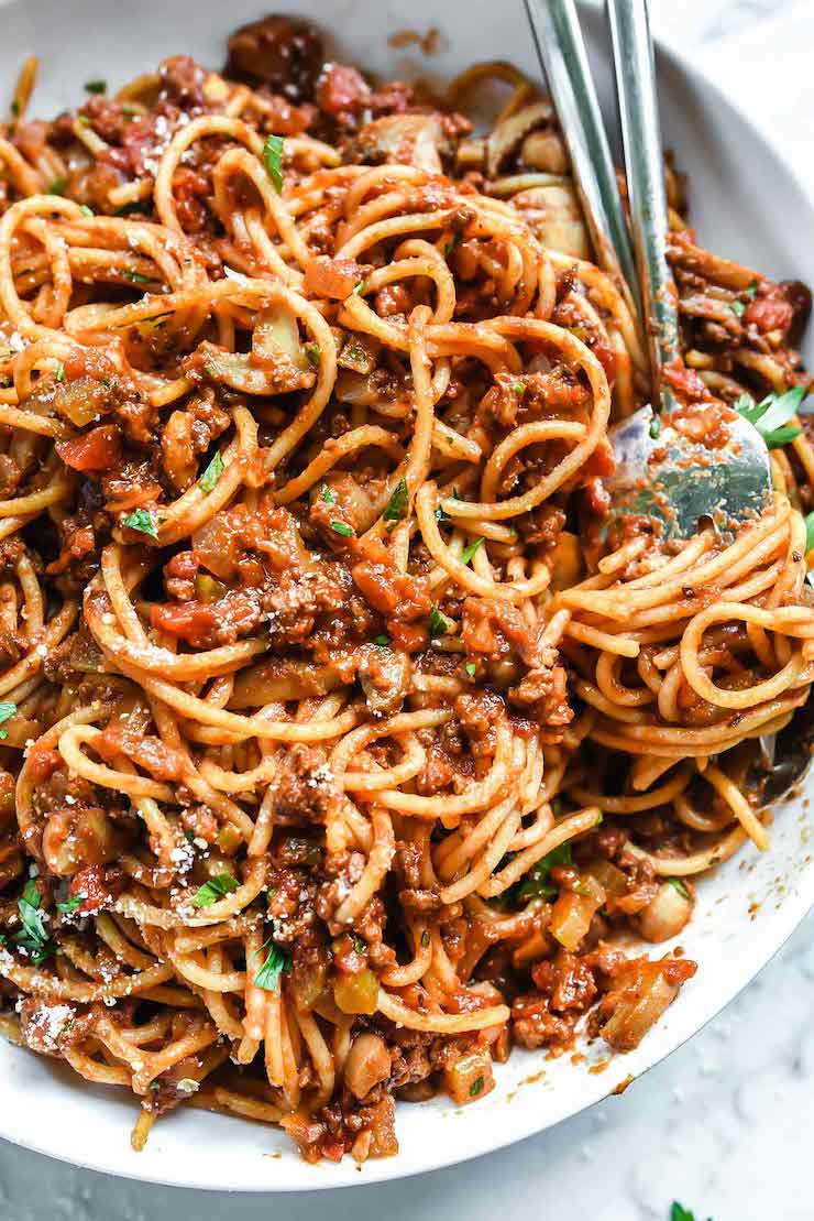 Homemade Spaghetti With Meat Sauce
