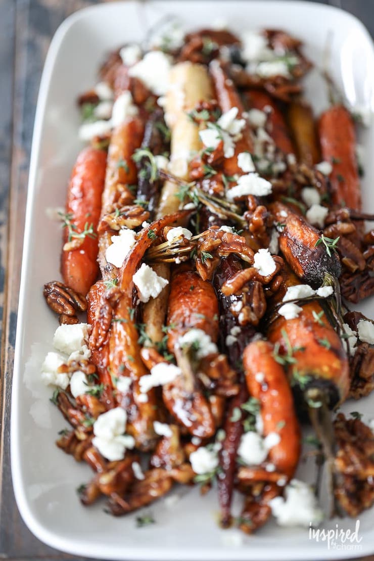 Roasted Carrots, Candied Pecan And Goat Cheese