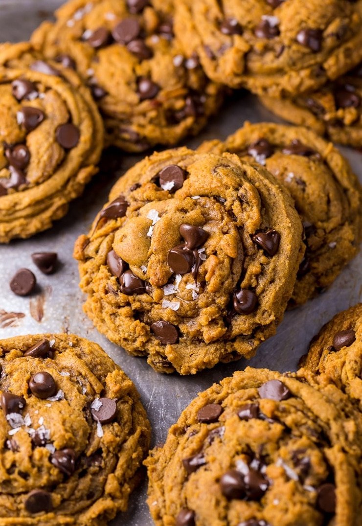 Vegan Pumpkin Chocolate Chip Cookies