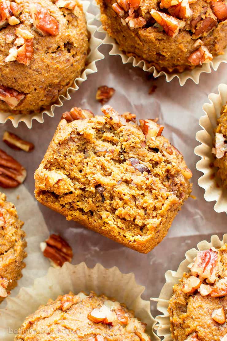 Gluten Free Maple Pecan Pumpkin Muffins