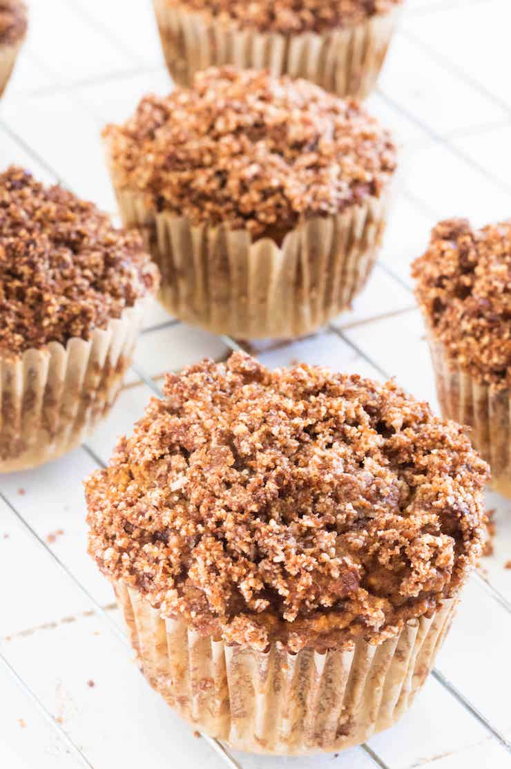 Healthy Pumpkin Muffins With Cinnamon Crumble