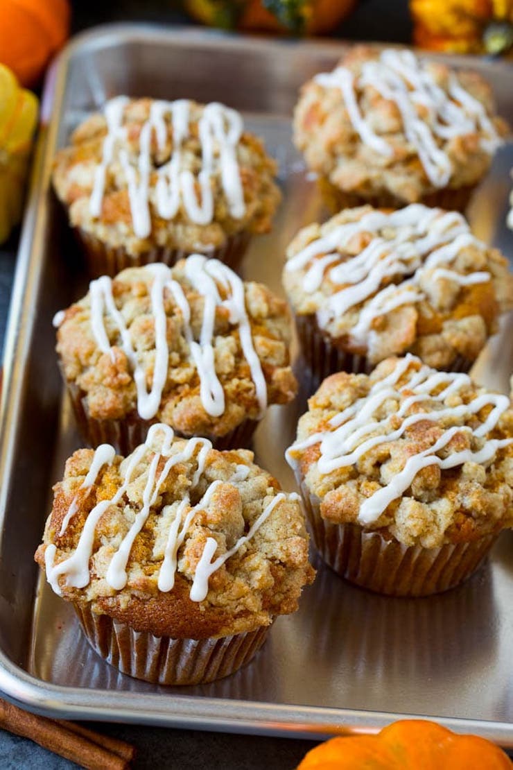 Pumpkin Muffins With Brown Sugar Streusel