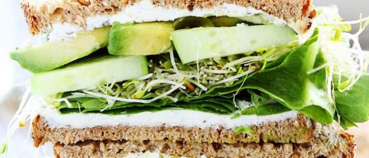 Cucumber Avocado Sandwich