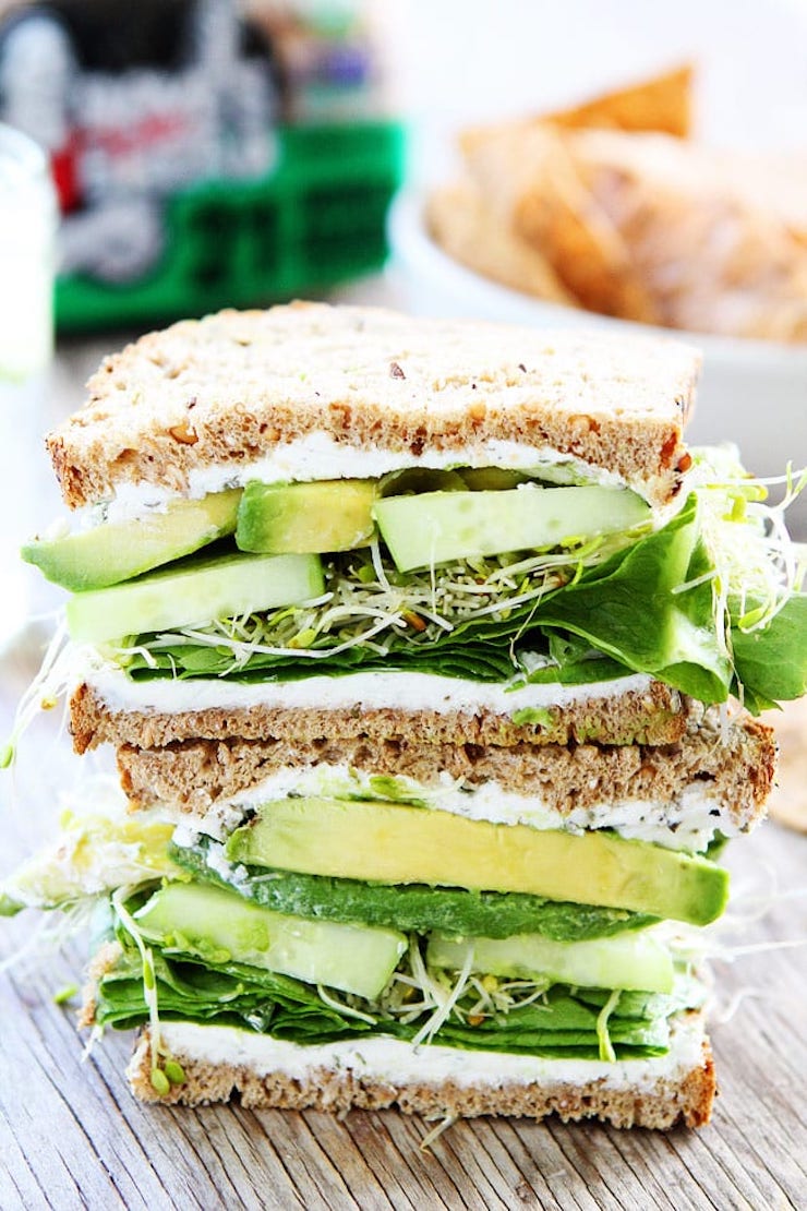 Cucumber Avocado Sandwich