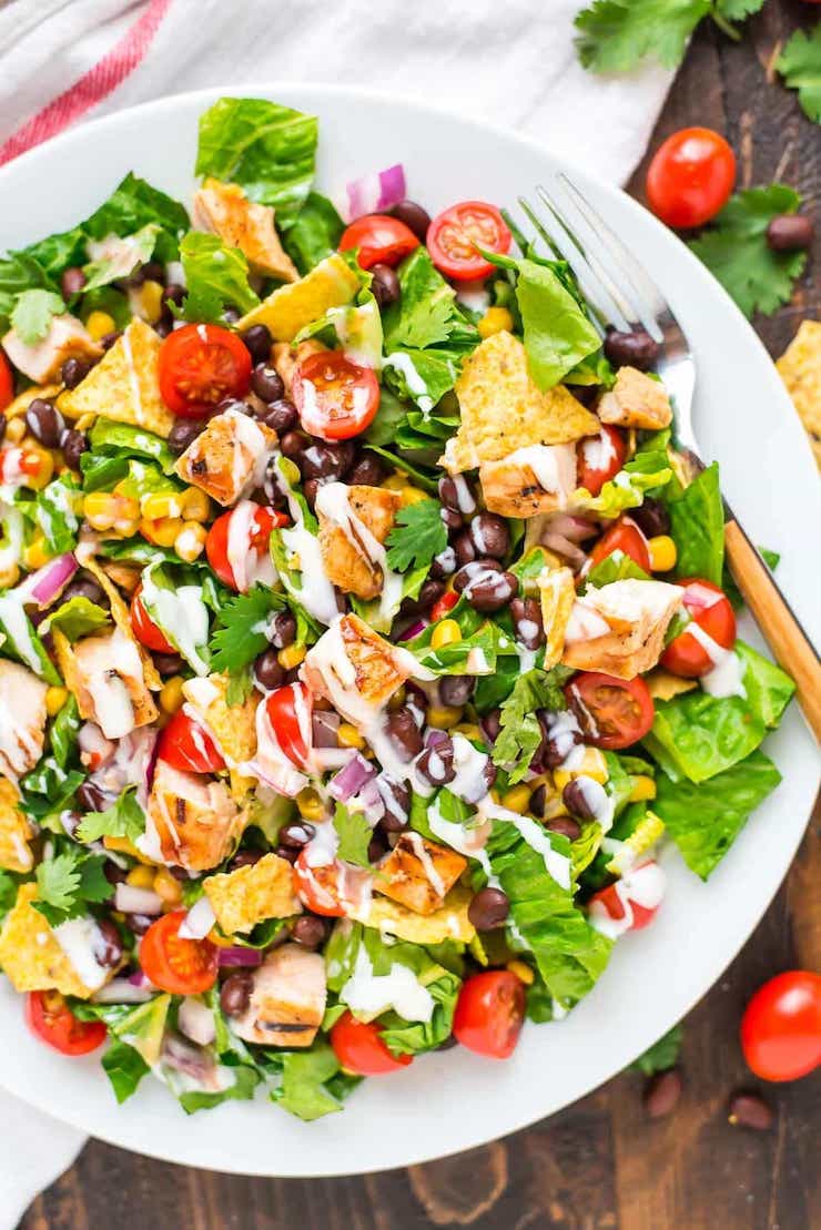 BBQ Chicken Salad - Dinner Salad Recipes