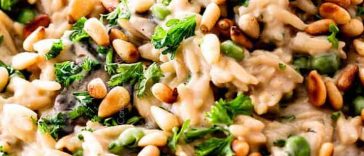 Mushroom Orzo Pasta