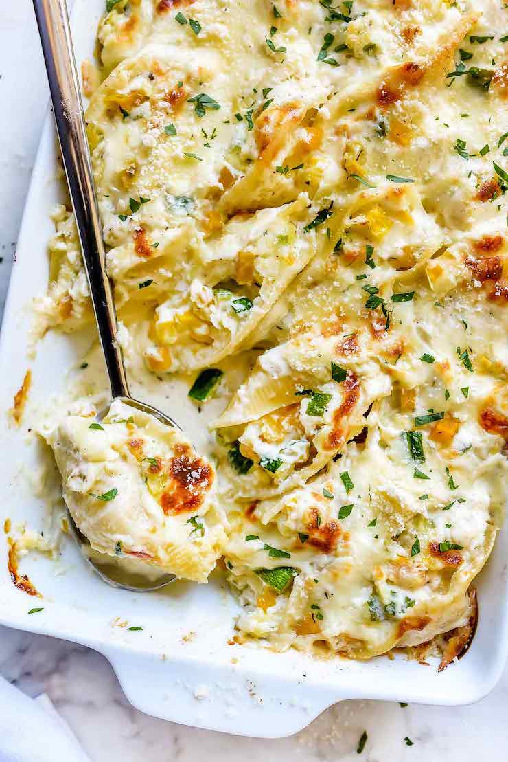 Squash and Ricotta Stuffed Shells