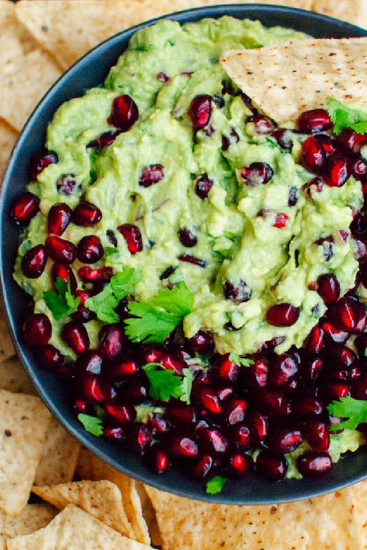 Festive Pomegranate Guacamole