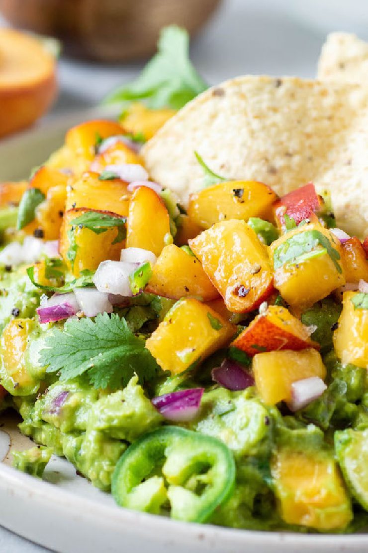 Jalapeno Peach Guacamole