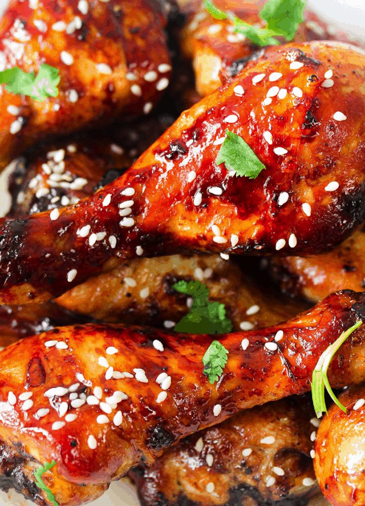 Oven Baked Honey Soy Chicken Drumsticks